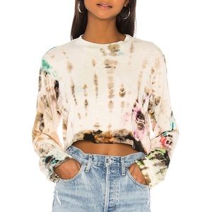 Cotton Citizen Tie Dyed Tokyo Cropped Long Sleeve Top